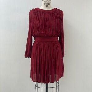 Isabel Marant Etoile Karla Gathered Voile Dress